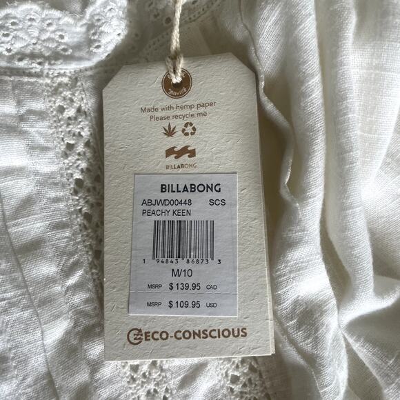 Billabong X Wrangler Peachy Keen Eyelet Lace Midi Dress SZ M - Picture 10 of 10